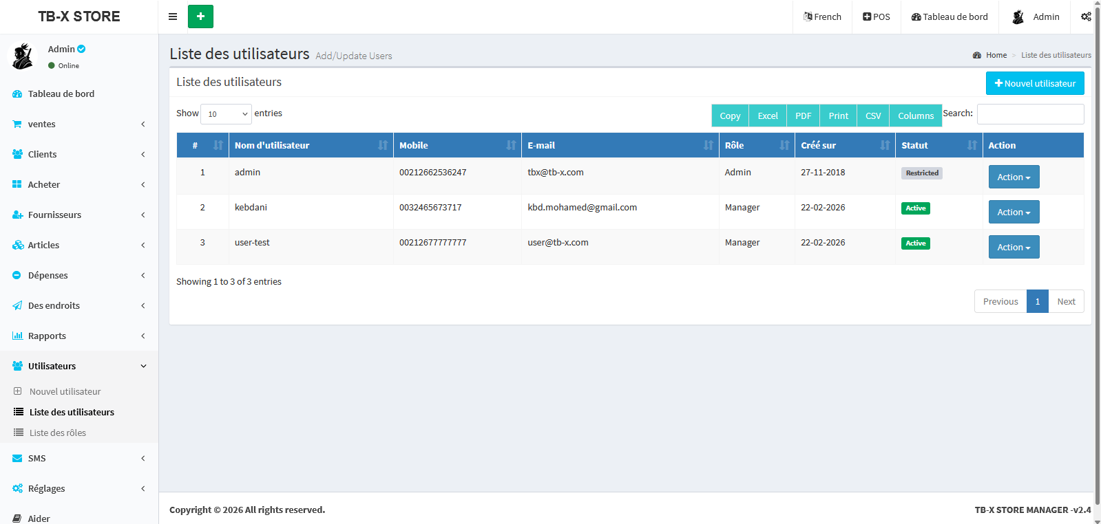 إدارة المستخدمين